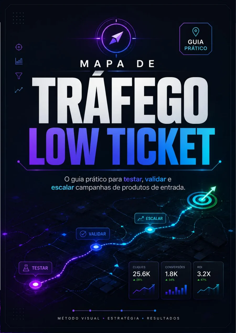 Capa do e-book Mapa de Tráfego Low Ticket
